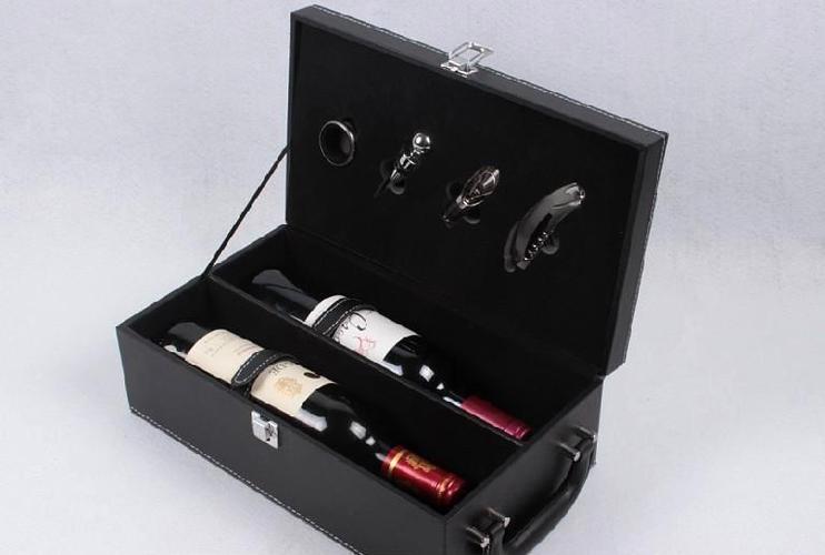 包装厂家供应皮质红酒盒红酒礼盒皮质双支装葡萄酒皮箱